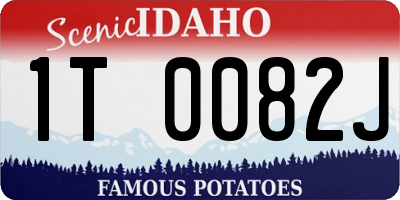 ID license plate 1T0082J