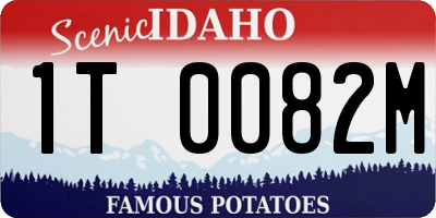 ID license plate 1T0082M