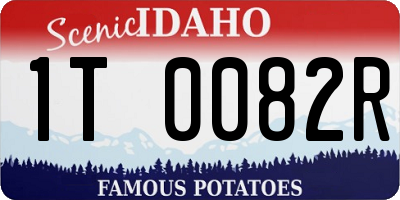 ID license plate 1T0082R