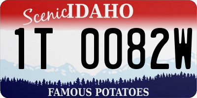 ID license plate 1T0082W