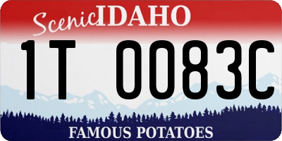 ID license plate 1T0083C