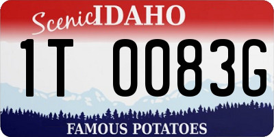 ID license plate 1T0083G
