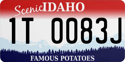 ID license plate 1T0083J