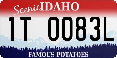 ID license plate 1T0083L