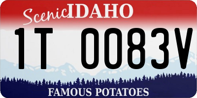 ID license plate 1T0083V