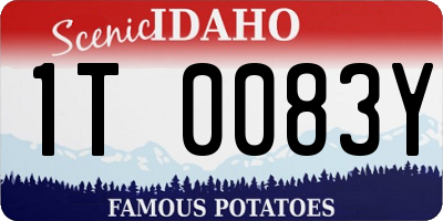 ID license plate 1T0083Y