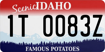 ID license plate 1T0083Z