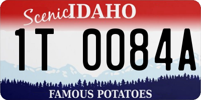 ID license plate 1T0084A