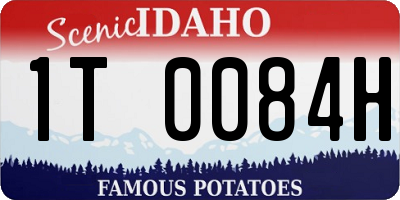 ID license plate 1T0084H