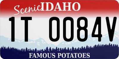 ID license plate 1T0084V