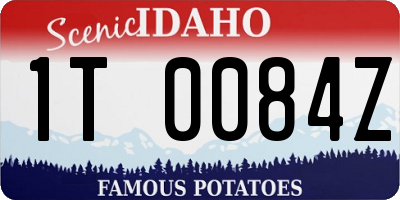 ID license plate 1T0084Z