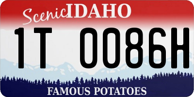 ID license plate 1T0086H