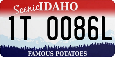 ID license plate 1T0086L