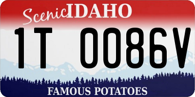 ID license plate 1T0086V