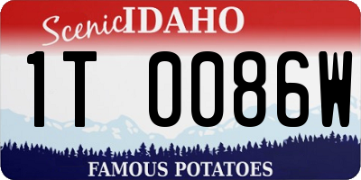 ID license plate 1T0086W