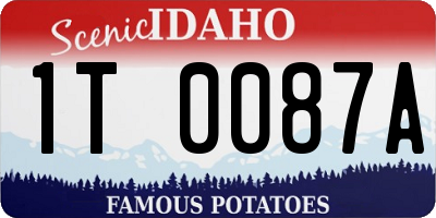 ID license plate 1T0087A