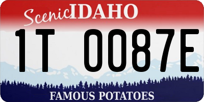 ID license plate 1T0087E