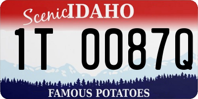 ID license plate 1T0087Q