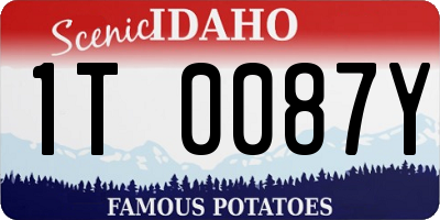 ID license plate 1T0087Y