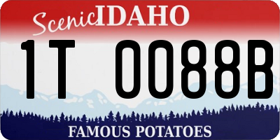 ID license plate 1T0088B