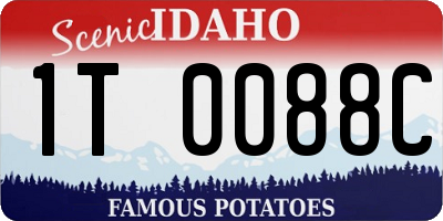 ID license plate 1T0088C