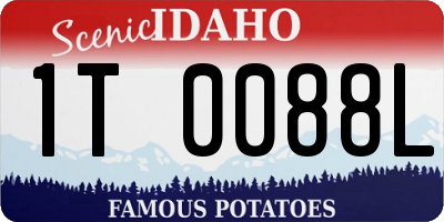ID license plate 1T0088L