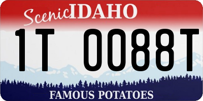 ID license plate 1T0088T