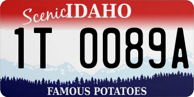 ID license plate 1T0089A