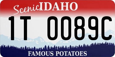 ID license plate 1T0089C