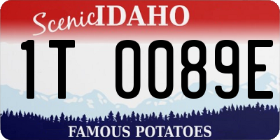 ID license plate 1T0089E