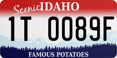 ID license plate 1T0089F