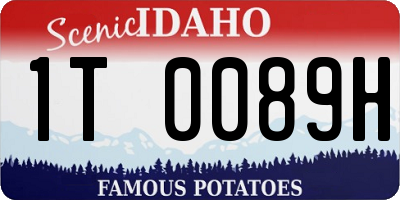 ID license plate 1T0089H