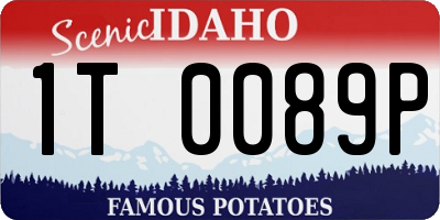 ID license plate 1T0089P