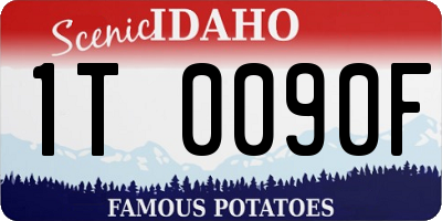 ID license plate 1T0090F