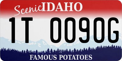 ID license plate 1T0090G