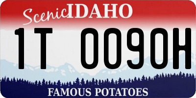 ID license plate 1T0090H