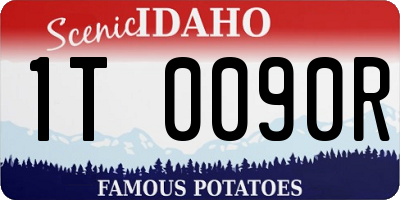 ID license plate 1T0090R