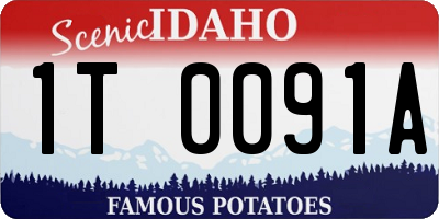 ID license plate 1T0091A