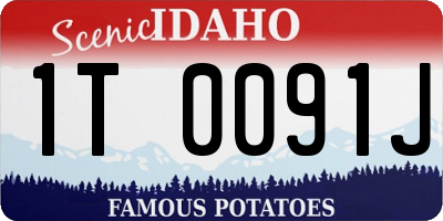 ID license plate 1T0091J