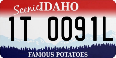 ID license plate 1T0091L