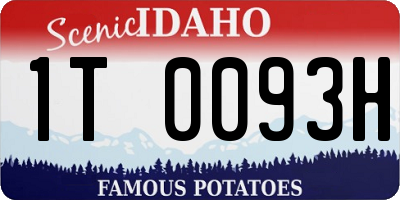 ID license plate 1T0093H