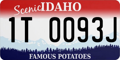 ID license plate 1T0093J