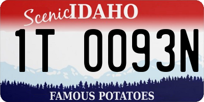 ID license plate 1T0093N