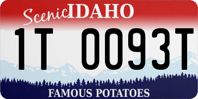 ID license plate 1T0093T