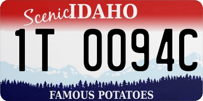 ID license plate 1T0094C