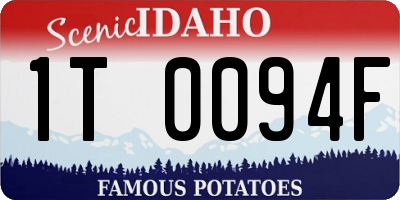 ID license plate 1T0094F