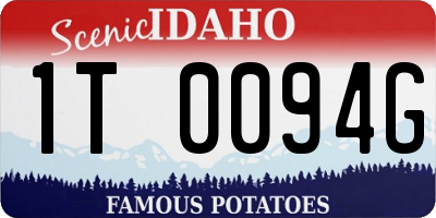 ID license plate 1T0094G