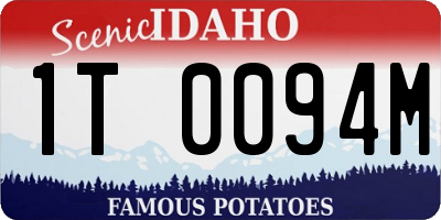 ID license plate 1T0094M
