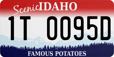 ID license plate 1T0095D