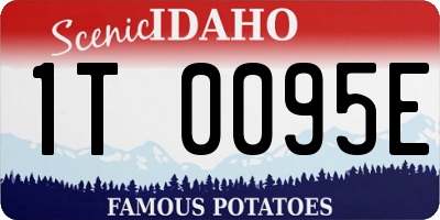 ID license plate 1T0095E